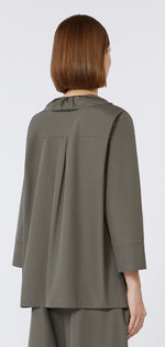 Laden Sie das Bild in den Galerie-Viewer, Bluse ´S MAX MARA Kristin Grau und Weiß