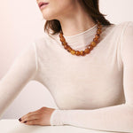 Laden Sie das Bild in den Galerie-Viewer, Small Beads Nacklace VANESSA BARONI Bernstein