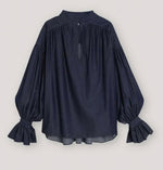 Laden Sie das Bild in den Galerie-Viewer, Bluse SOSUE Carmen Blouse Denim
