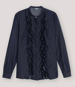 Bluse SOSUE Ruffle Blouse Denim