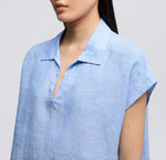 Laden Sie das Bild in den Galerie-Viewer, Blusentop ASPESI Sky Blue
