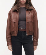 Laden Sie das Bild in den Galerie-Viewer, Jacke STUDIO AR Abigail Cognac
