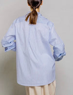 Laden Sie das Bild in den Galerie-Viewer, Bluse BALOSSA Legend Streifen und Weiß
