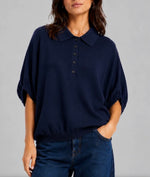 Laden Sie das Bild in den Galerie-Viewer, Pullover SOSUE Cowboy Polo Navy
