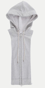 Laden Sie das Bild in den Galerie-Viewer, Blazereinsatz VERONICA BEARD Hoodie Dickey Grau
