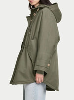 Laden Sie das Bild in den Galerie-Viewer, Parkajacke G-LAB Feli Olive Grey
