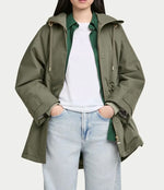 Laden Sie das Bild in den Galerie-Viewer, Parkajacke G-LAB Feli Olive Grey
