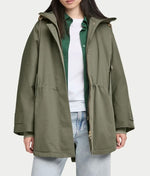 Laden Sie das Bild in den Galerie-Viewer, Parkajacke G-LAB Feli Olive Grey
