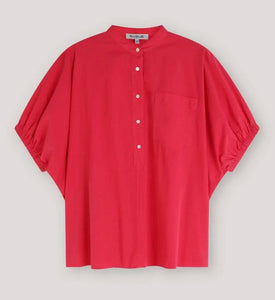 Bluse SOSUE Cowboy Button Rasberry