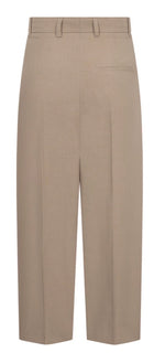 Laden Sie das Bild in den Galerie-Viewer, Hose ROSSI Noa Crop Business Linen Greige
