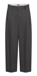 Laden Sie das Bild in den Galerie-Viewer, Hose ROSSI Noa Crop Business Linen Dunkelgrau
