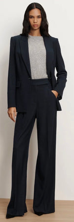 Laden Sie das Bild in den Galerie-Viewer, Hose VERONICA BEARD Marbeau Navy
