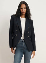 Laden Sie das Bild in den Galerie-Viewer, Blazer VERONICA BEARD Miller Dickey Navy
