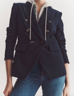 Laden Sie das Bild in den Galerie-Viewer, Blazer VERONICA BEARD Miller Dickey Navy
