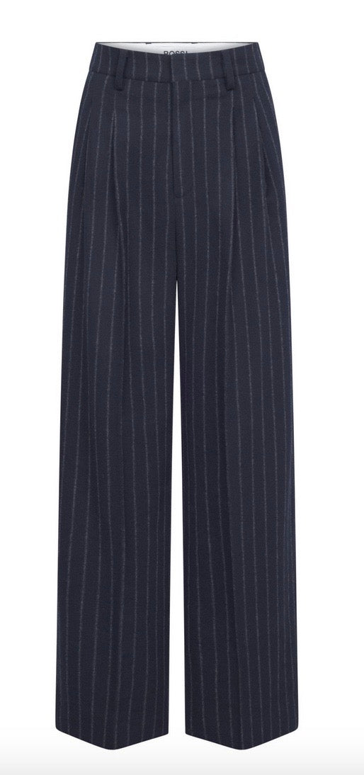 Hose ROSSI Noa Flanell Chalk Stripe