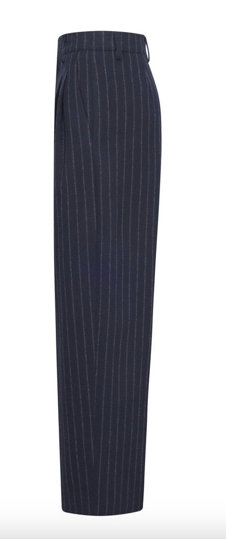 Hose ROSSI Noa Flanell Chalk Stripe