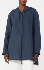 Laden Sie das Bild in den Galerie-Viewer, Leinenhemd ´S MAX MARA Prugna Navy
