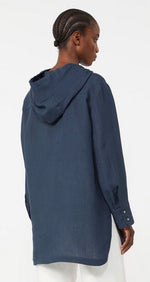 Laden Sie das Bild in den Galerie-Viewer, Leinenhemd ´S MAX MARA Prugna Navy
