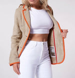 Laden Sie das Bild in den Galerie-Viewer, Jacke BAINDOUX Darling Jackie Sand
