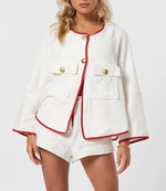 Laden Sie das Bild in den Galerie-Viewer, Jacke BAINDOUX Le Temps Perdu Weiß
