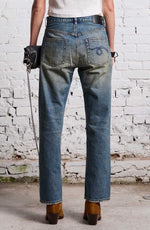 Laden Sie das Bild in den Galerie-Viewer, Jeans R13 Boyfriend Jean Clinton Blue
