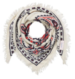 Laden Sie das Bild in den Galerie-Viewer, Jersey Bandana PURSCHOEN Big White Navy Red
