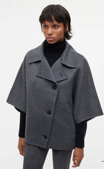 Laden Sie das Bild in den Galerie-Viewer, Capejacke STUDIO AR Avy Grey Mélange
