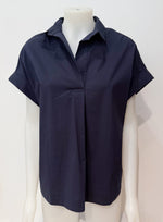 Laden Sie das Bild in den Galerie-Viewer, Bluse FLORA DI VENEZIA Navy
