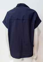 Laden Sie das Bild in den Galerie-Viewer, Bluse FLORA DI VENEZIA Navy
