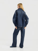 Laden Sie das Bild in den Galerie-Viewer, Jacke SOSUE Oversized Denim Bomber

