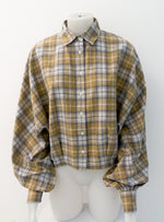 Laden Sie das Bild in den Galerie-Viewer, Bluse SOSUE Antonia Short Flanell Check
