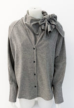 Laden Sie das Bild in den Galerie-Viewer, Bluse SOSUE Scarf Tweed
