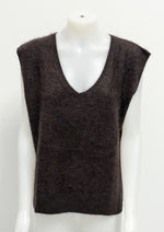 Laden Sie das Bild in den Galerie-Viewer, Pullunder ABSOLUT CASHMERE Brownie
