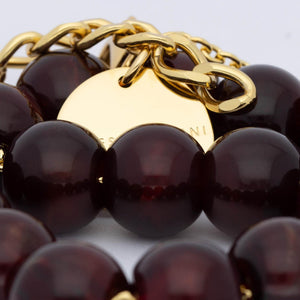 Small Beads Nacklace VANESSA BARONI Bordeaux