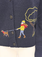 Laden Sie das Bild in den Galerie-Viewer, Cardigan THEHOLYGOAT Dark Navy
