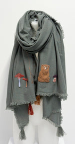 Laden Sie das Bild in den Galerie-Viewer, Schal THEHOLYGOAT Bear La Forestier
