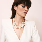 Laden Sie das Bild in den Galerie-Viewer, Necklace VANESSA BARONI New Multi Beads Collier Pearl
