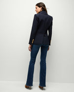 Laden Sie das Bild in den Galerie-Viewer, Blazer VERONICA BEARD Miller Dickey Navy/Gold
