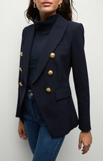 Laden Sie das Bild in den Galerie-Viewer, Blazer VERONICA BEARD Miller Dickey Navy/Gold
