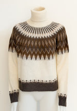 Laden Sie das Bild in den Galerie-Viewer, Pullover ROBERTO COLLINA Norweger Rolli Ecru
