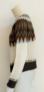 Laden Sie das Bild in den Galerie-Viewer, Pullover ROBERTO COLLINA Norweger Rolli Ecru
