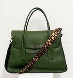 Laden Sie das Bild in den Galerie-Viewer, Tasche VISONA’ Timeless Smeraldo Leo Strap

