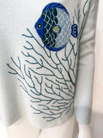 Laden Sie das Bild in den Galerie-Viewer, Pullover THEHOLYGOAT Emmy Blue Fish
