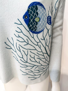 Pullover THEHOLYGOAT Emmy Blue Fish