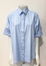 Laden Sie das Bild in den Galerie-Viewer, Bluse BLOOMING Roma Hellblau
