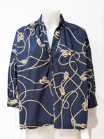 Laden Sie das Bild in den Galerie-Viewer, Bluse CALIBAN Navy
