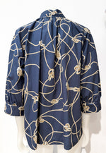 Laden Sie das Bild in den Galerie-Viewer, Bluse CALIBAN Navy
