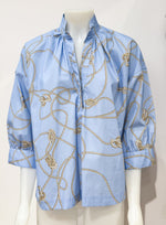 Laden Sie das Bild in den Galerie-Viewer, Bluse CALIBAN Navy
