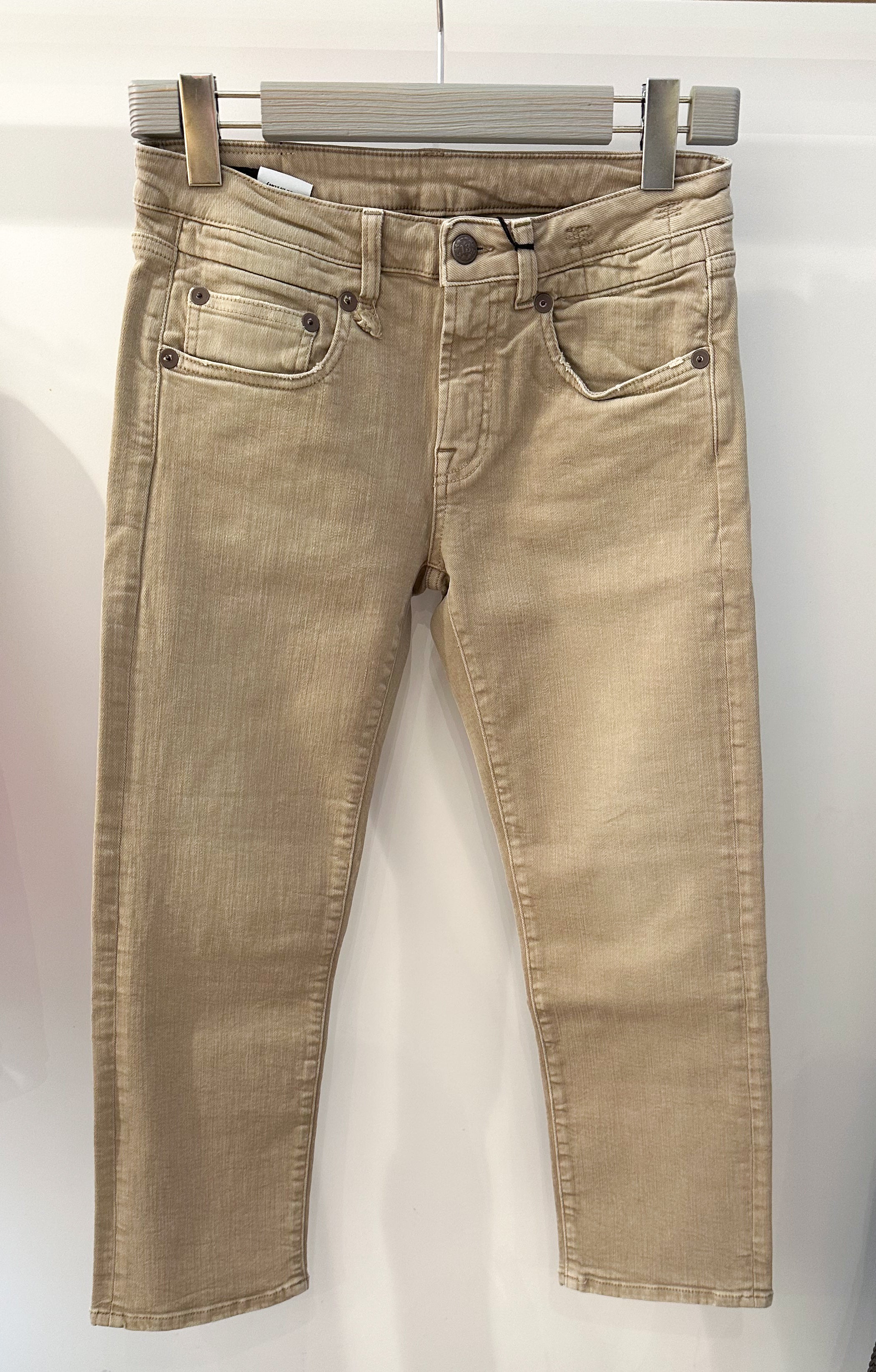 Jeans R13 Boy Straight Khaki