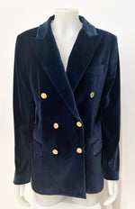 Laden Sie das Bild in den Galerie-Viewer, Blazer VITOVI Velvet Dark Blue
